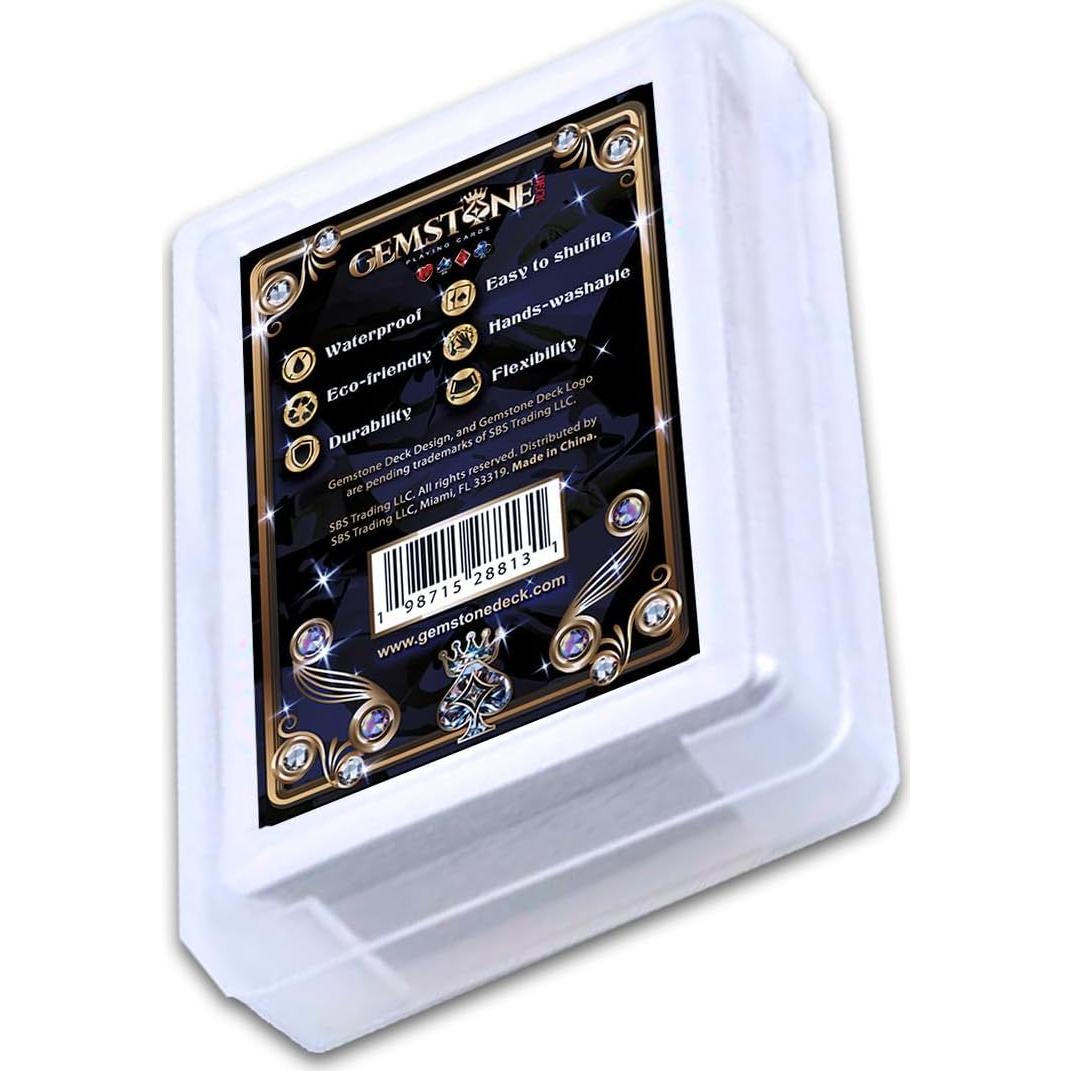 Cartas de Juego Impermeables Mazo de Gemas 54 Piezas