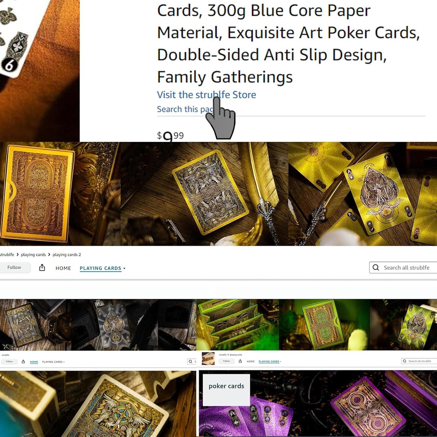 Baraja de Cartas de Póker Strublfe - Papel de Núcleo Azul 300g