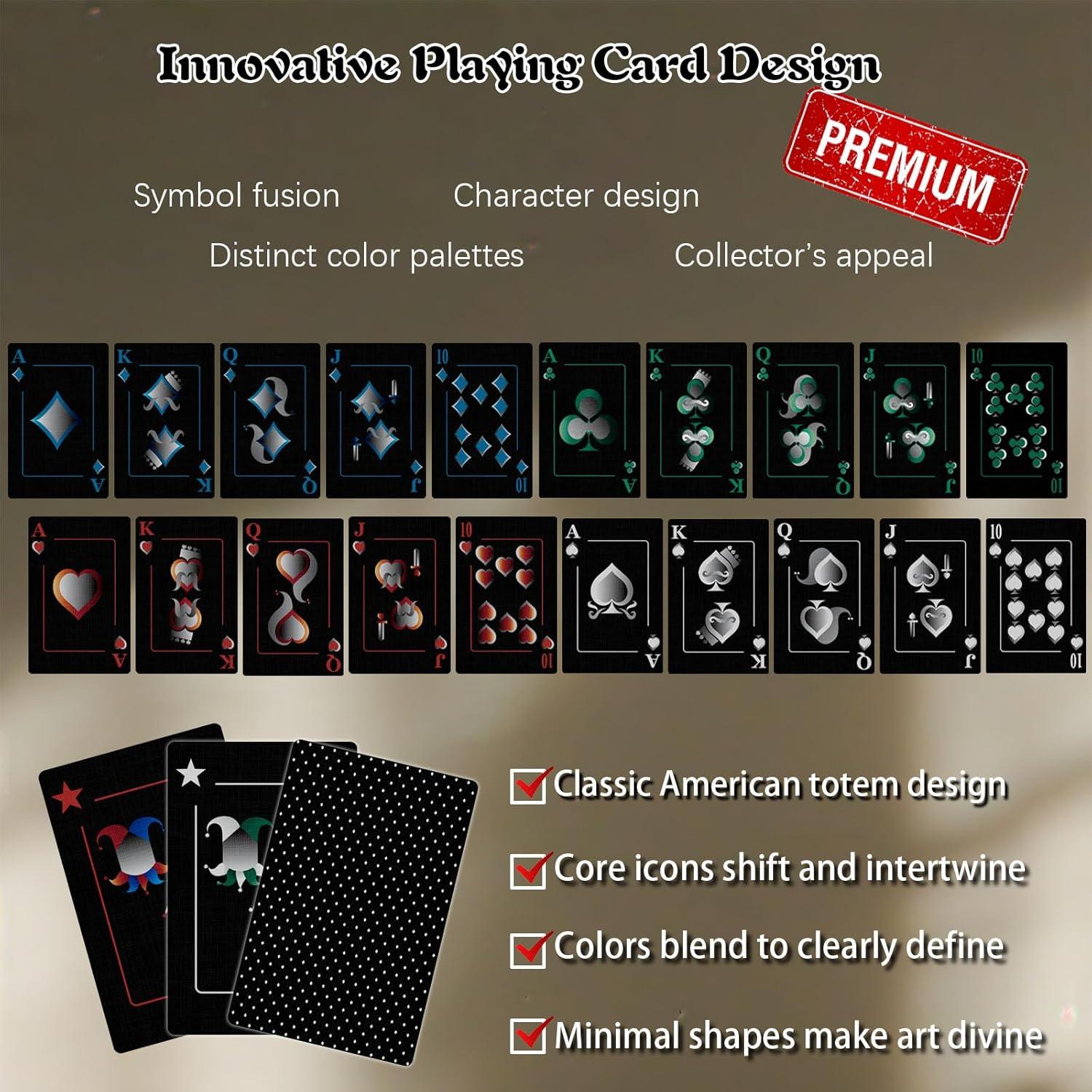 Baraja de Póker Impermeable Ben Niu Classic Negra 54 Piezas