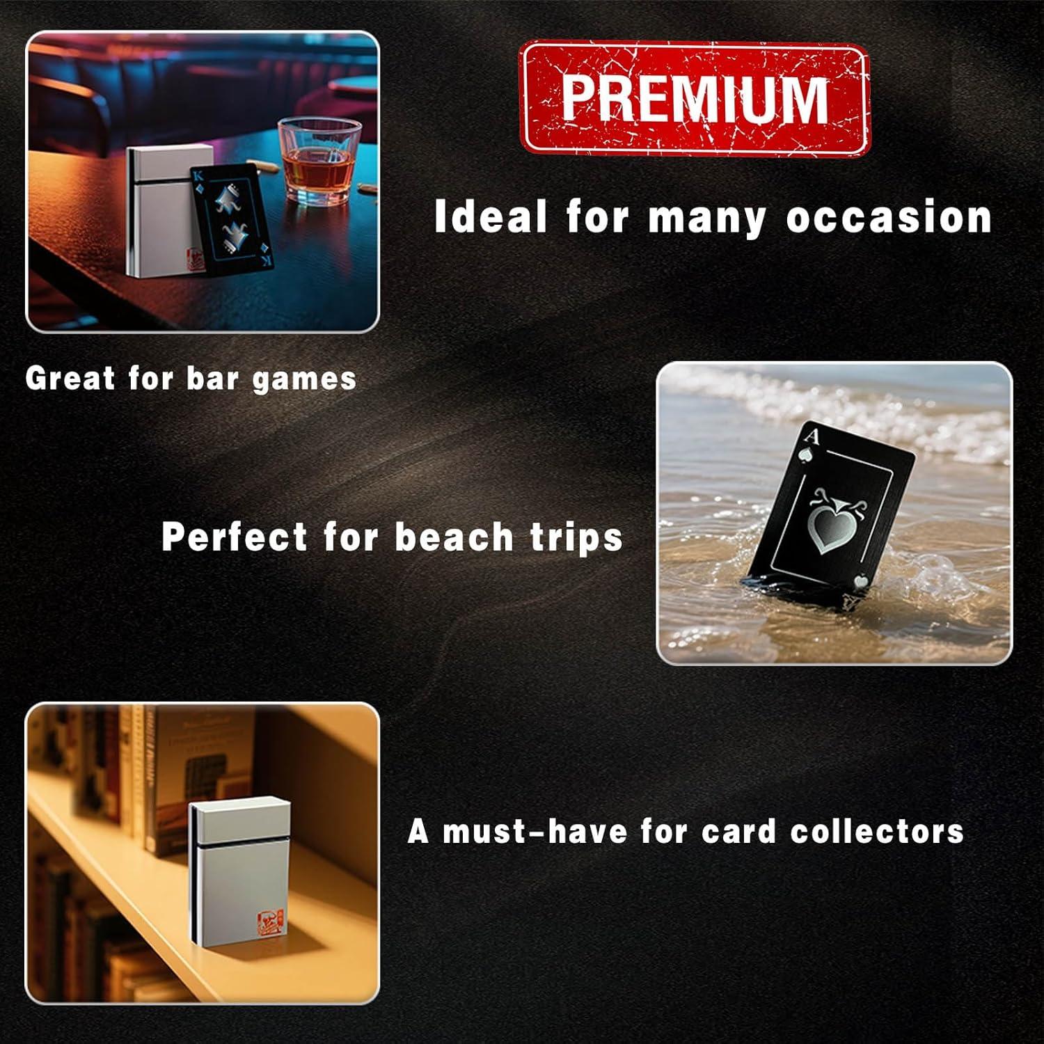 Baraja de Póker Impermeable Ben Niu Classic Negra 54 Piezas