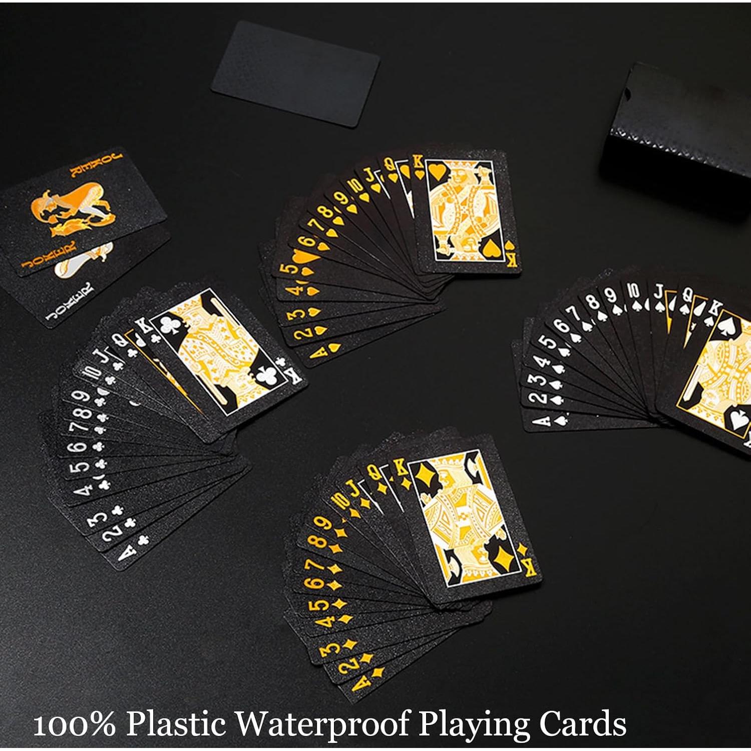 Cartas de Juego Impermeables KKSC - Baraja de Plástico 54 Piezas