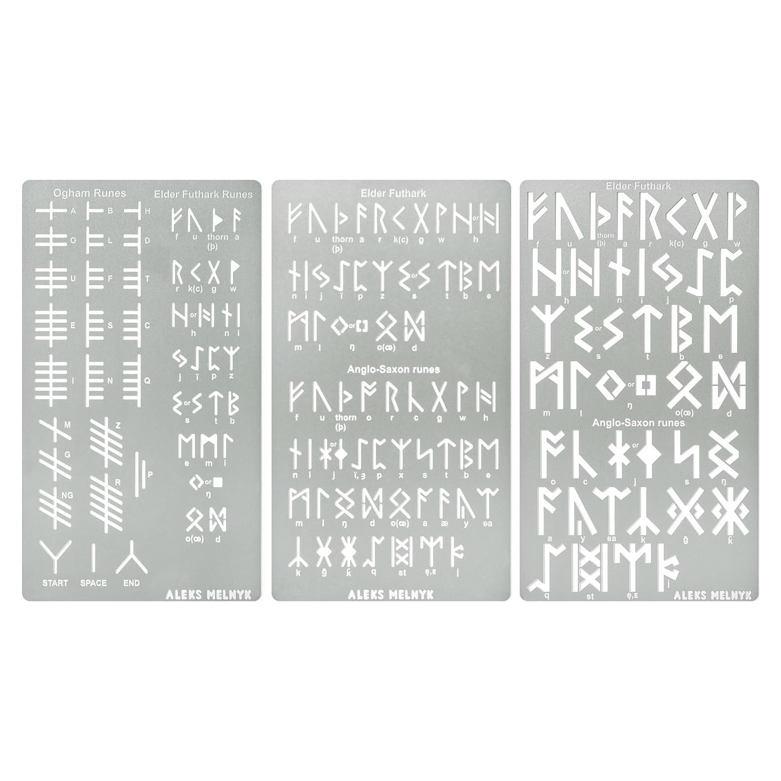 Plantillas de Metal Aleks Melnyk 3 PCS para Quema de Madera