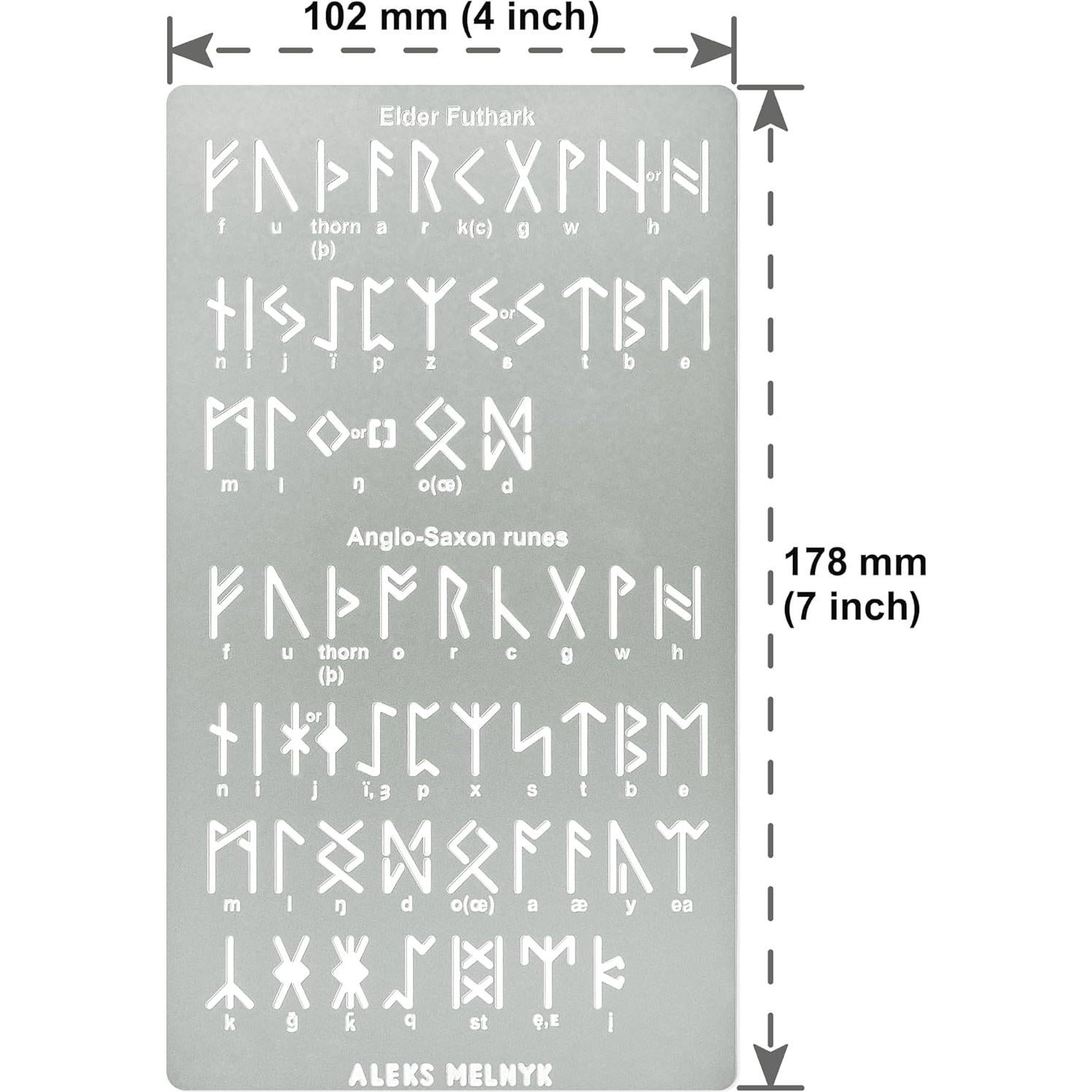 Plantillas de Metal Aleks Melnyk 3 PCS para Quema de Madera