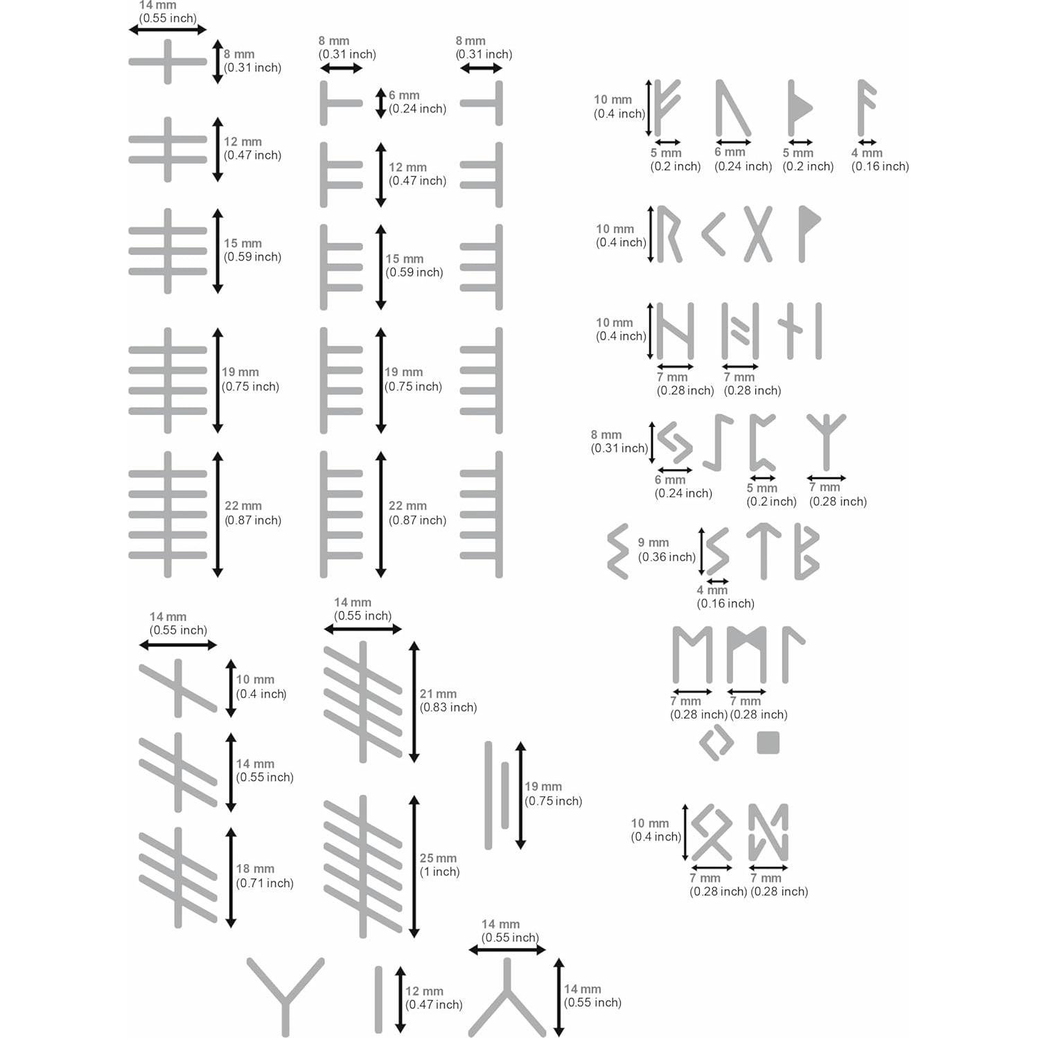 Plantillas de Metal Aleks Melnyk 3 PCS para Quema de Madera