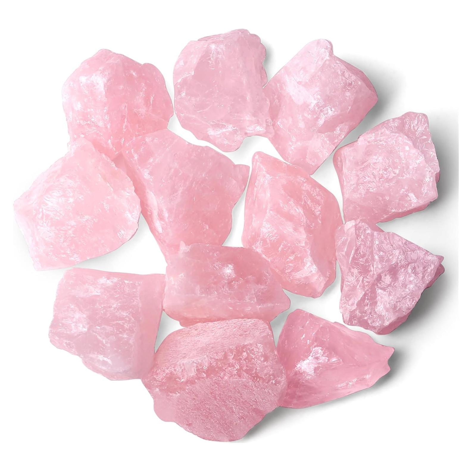 Cuarzo Rosa Crudo Natural 0.20kg - Piedras Sanadoras YATOJUZI