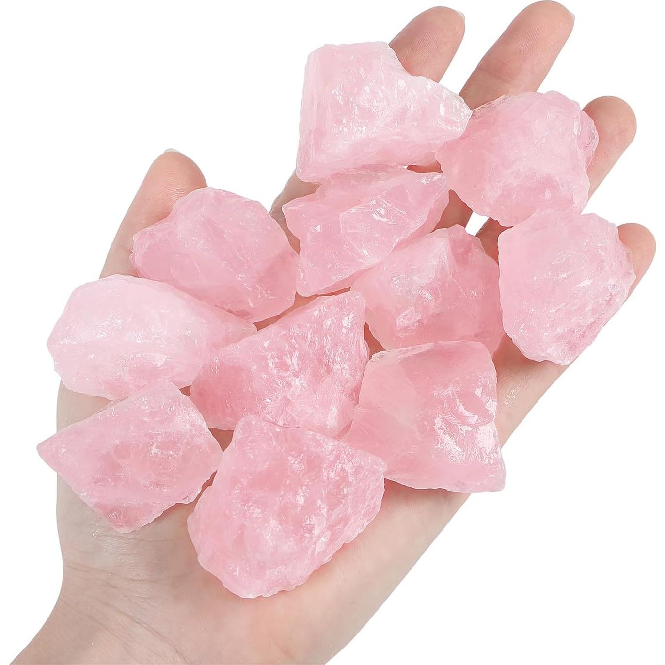 Cuarzo Rosa Crudo Natural 0.20kg - Piedras Sanadoras YATOJUZI