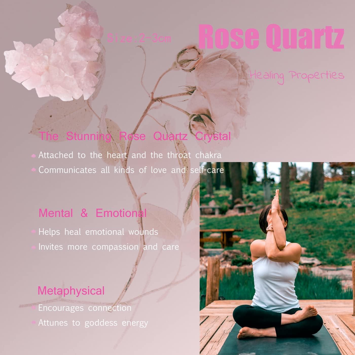 Cuarzo Rosa Crudo Natural 0.20kg - Piedras Sanadoras YATOJUZI