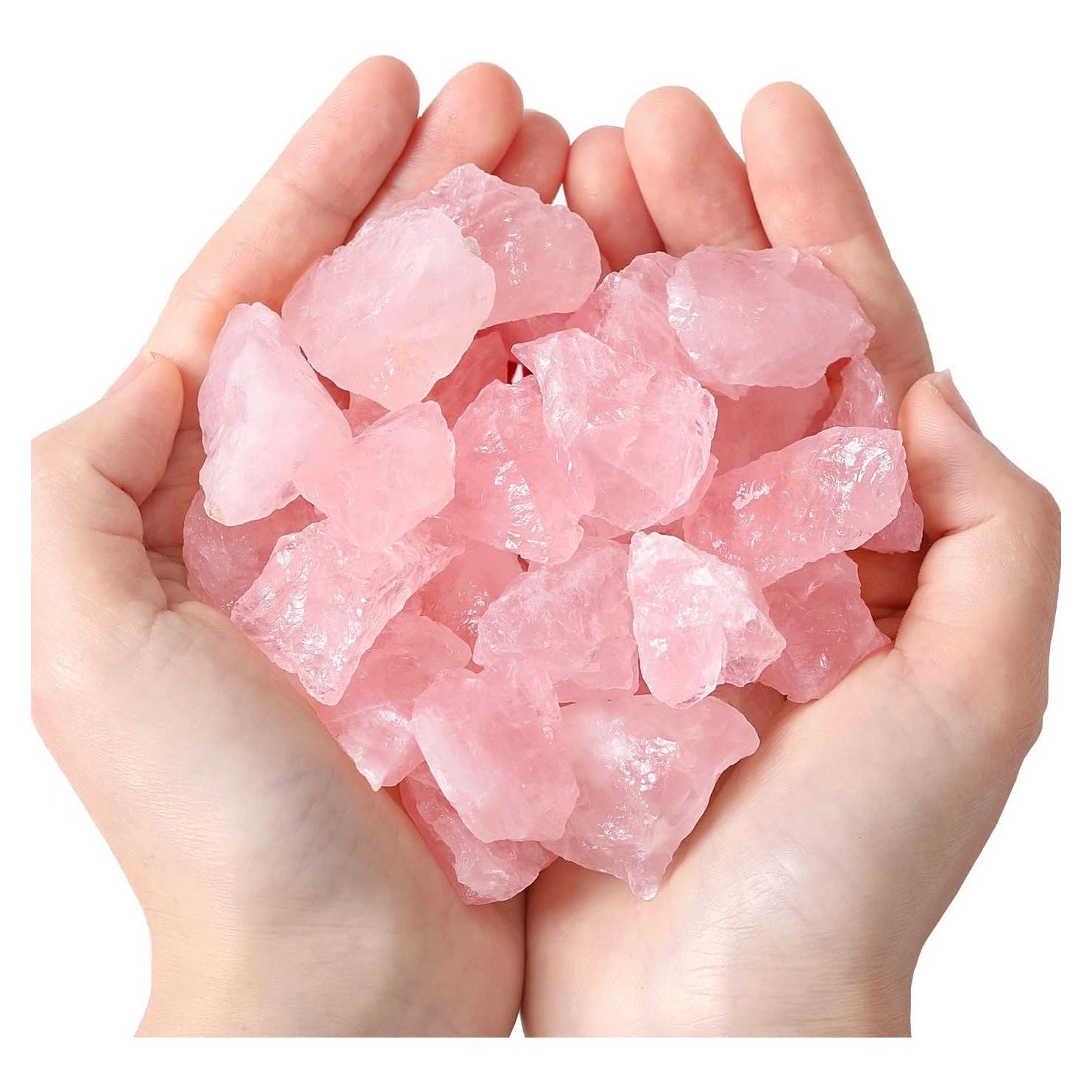 Cristales de Cuarzo Rosa Natural MAIBAOTA 200g para Sanación