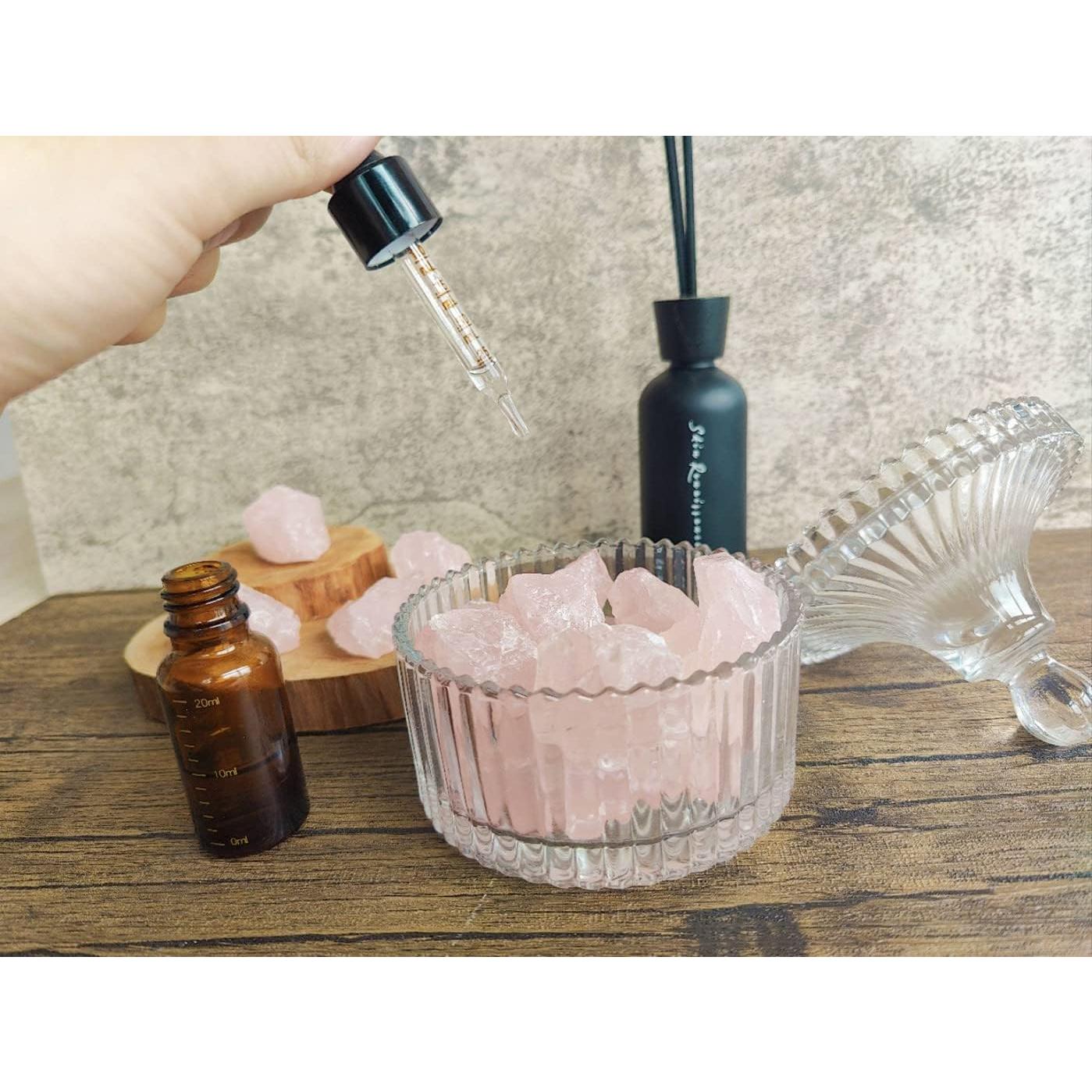 Cristales de Cuarzo Rosa Natural MAIBAOTA 200g para Sanación