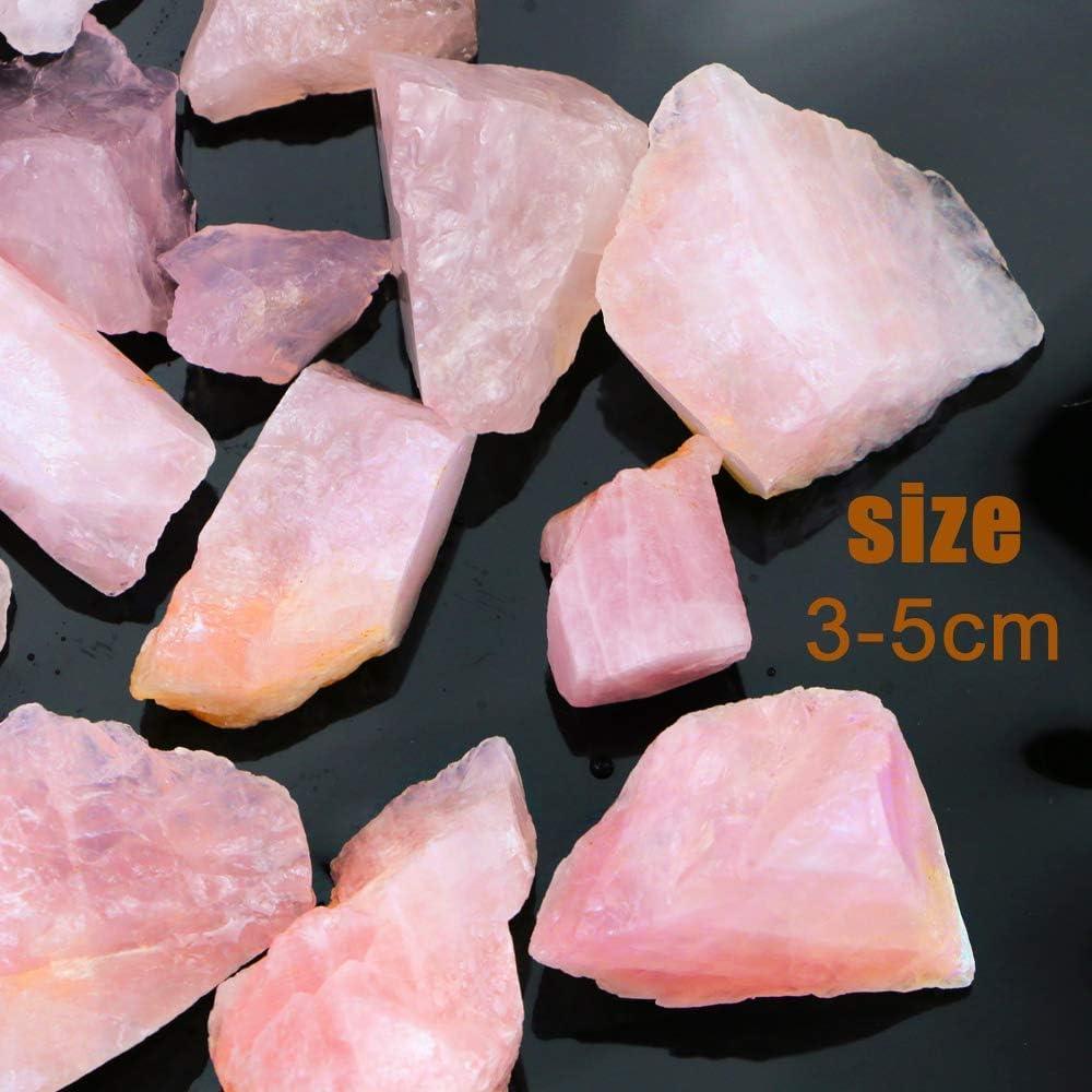 Cristales de Cuarzo Rosa Natural 950g para Joyería y Sanación