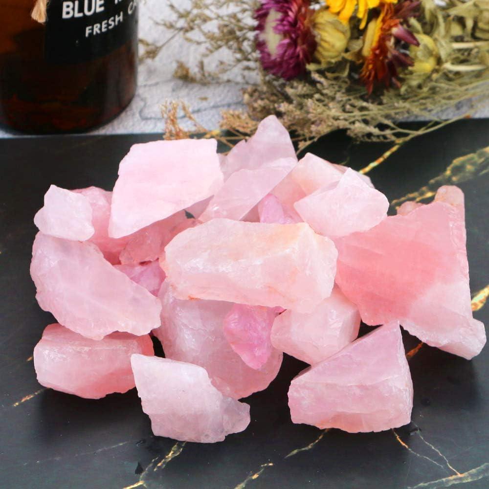 Cristales de Cuarzo Rosa Natural 950g para Joyería y Sanación
