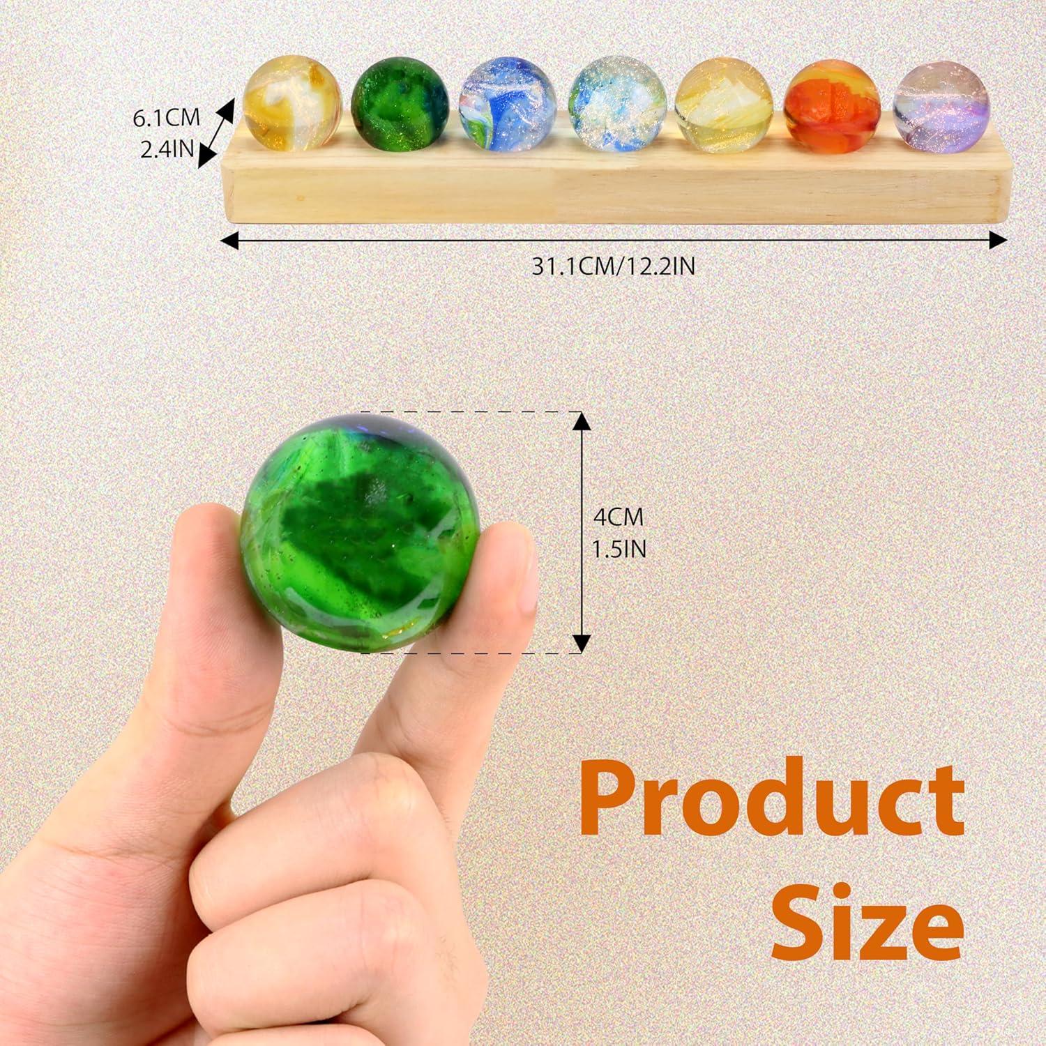 Conjunto 7 Esferas de Sanación Chakra NewRiu con Soporte LED