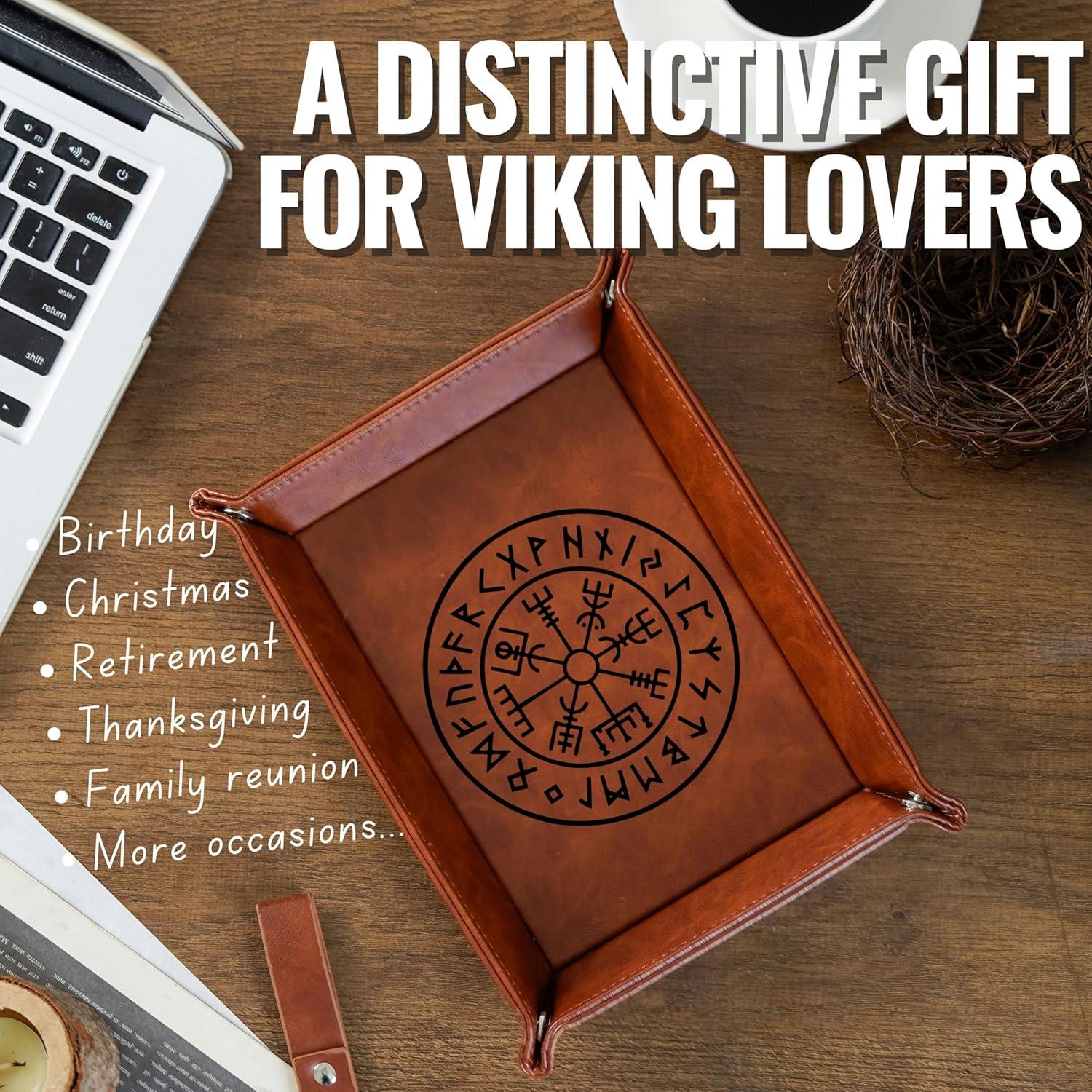 Bandeja de Valet InnoBeta de Cuero PU Marrón 21.84x17.78cm