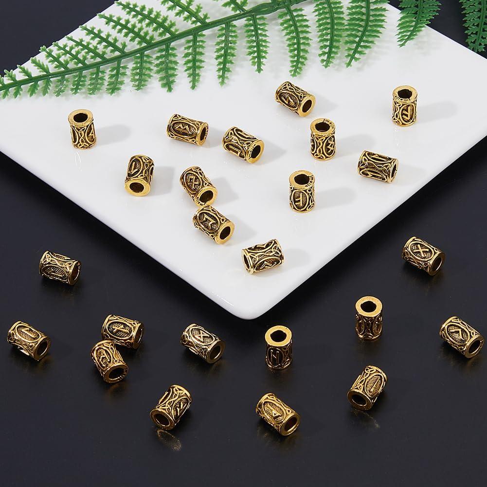 Cuentas Vikingas DICOSMETIC 24 Piezas Dorado Antiguo 8.5mm