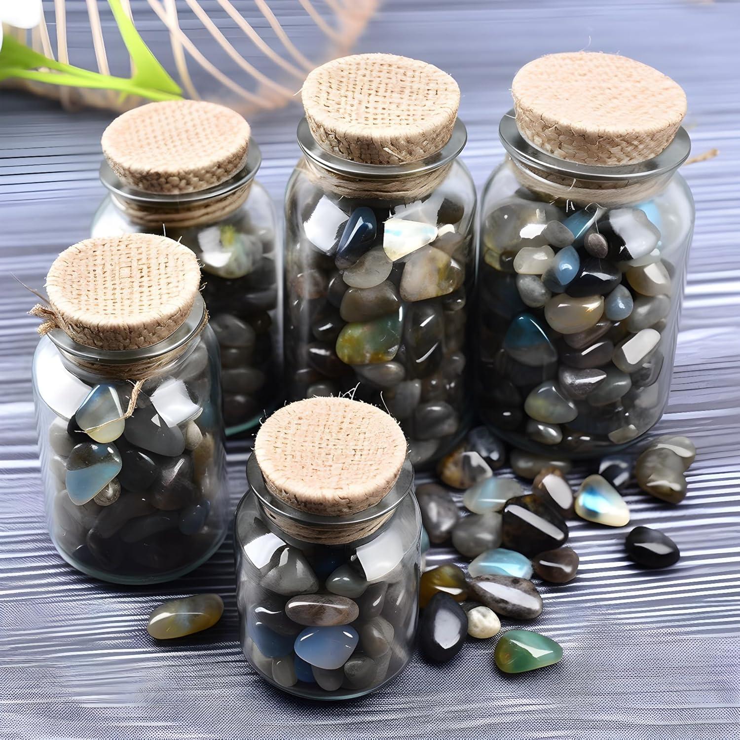 Chips de Labradorita Pulidos 200 Pcs 0.76 cm 283.5 g Curación