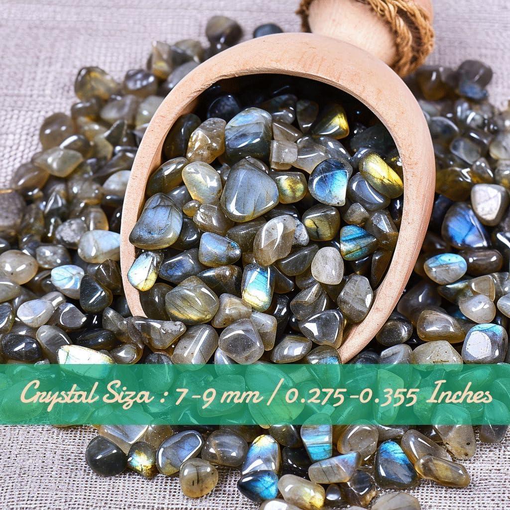 Chips de Labradorita Pulidos 200 Pcs 0.76 cm 283.5 g Curación