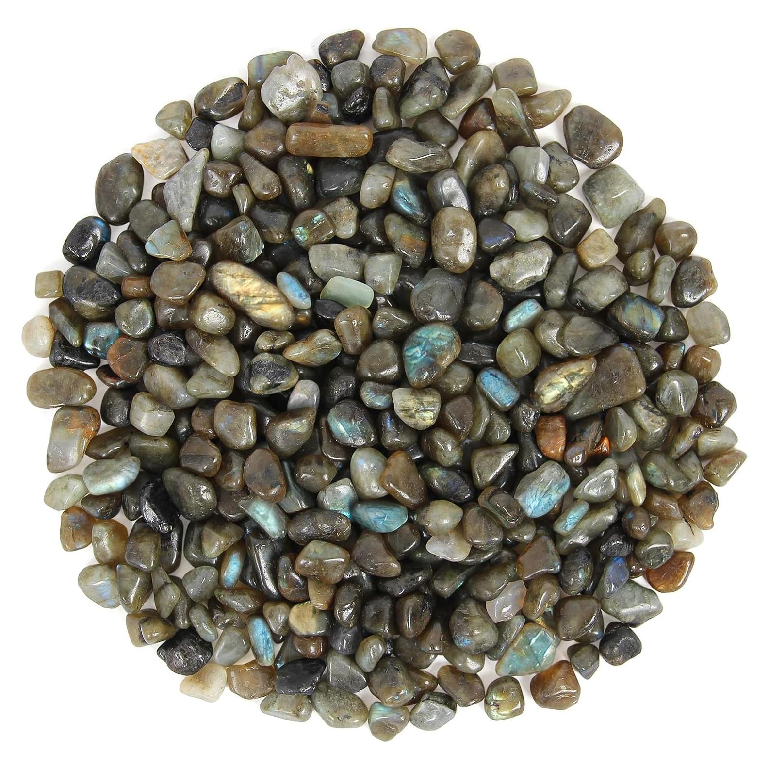 Cristales de Labradorita Natural 500g - Chips para Sanación