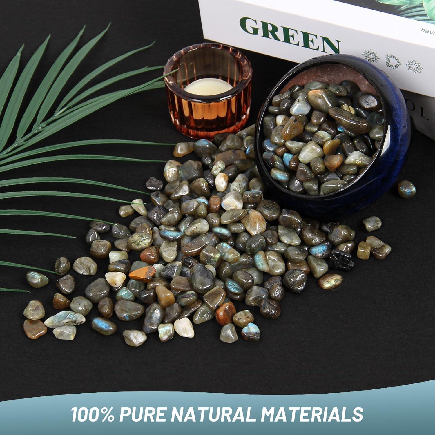 Cristales de Labradorita Natural 500g - Chips para Sanación