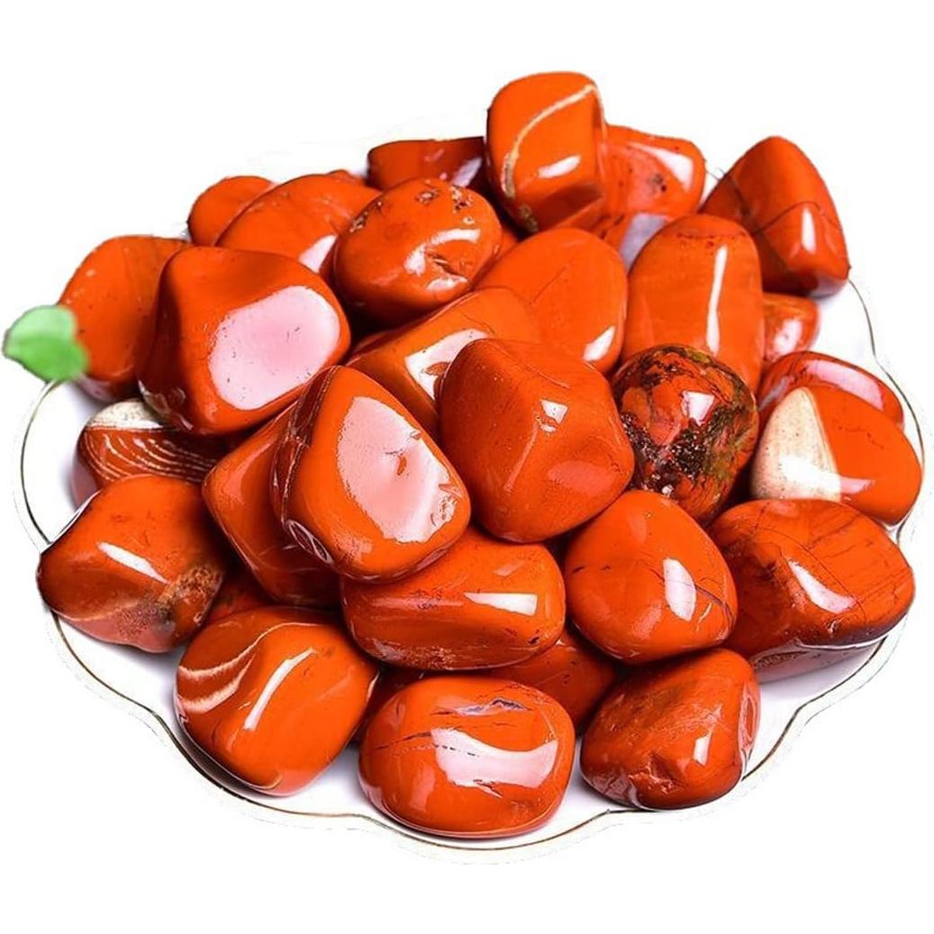 Piedra de Cristal Sanador Jaspe Rojo Pulido 3-5 cm Erliway