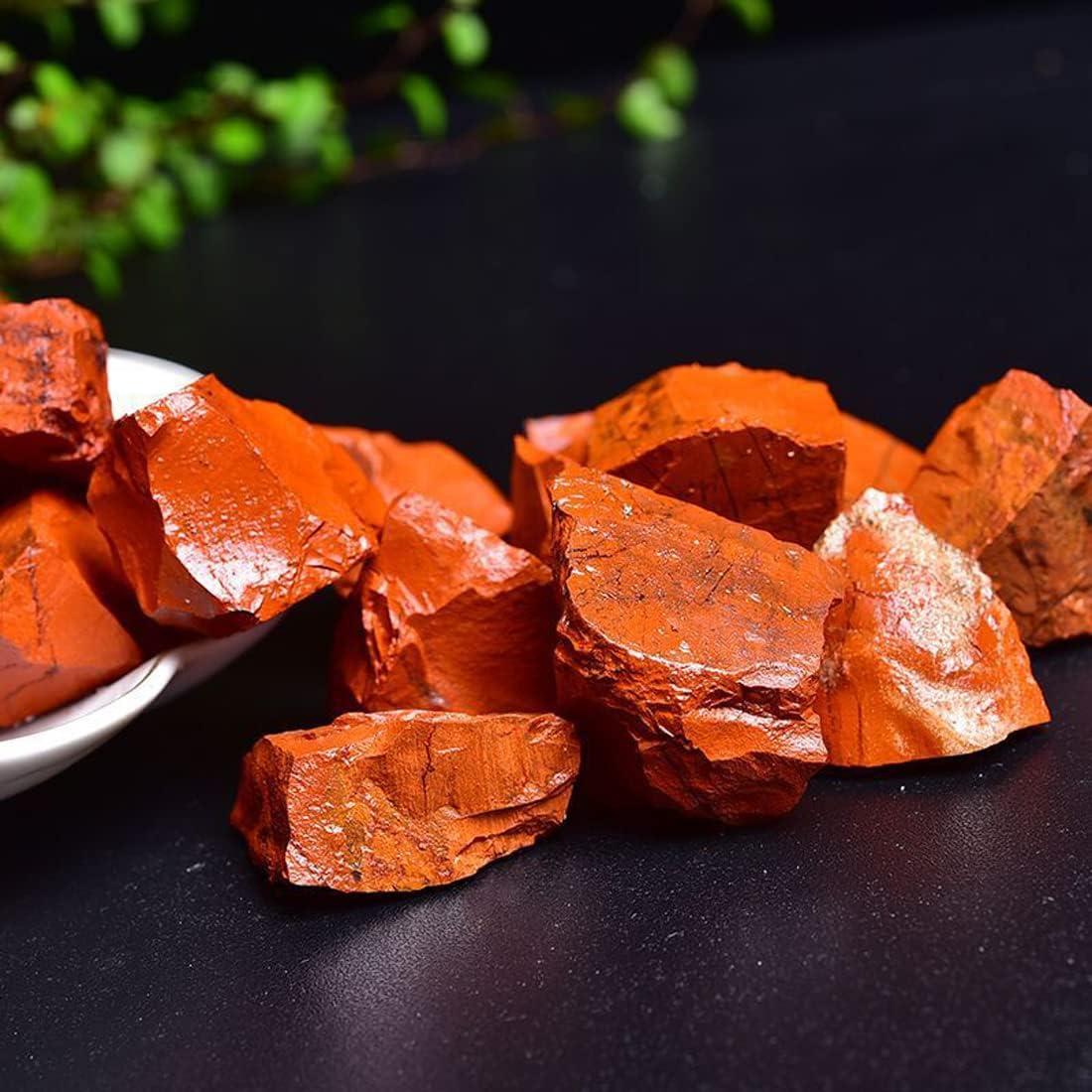 Cristales de Jaspe Rojo Crudos 3-5 cm Erliway - Piedras Naturales