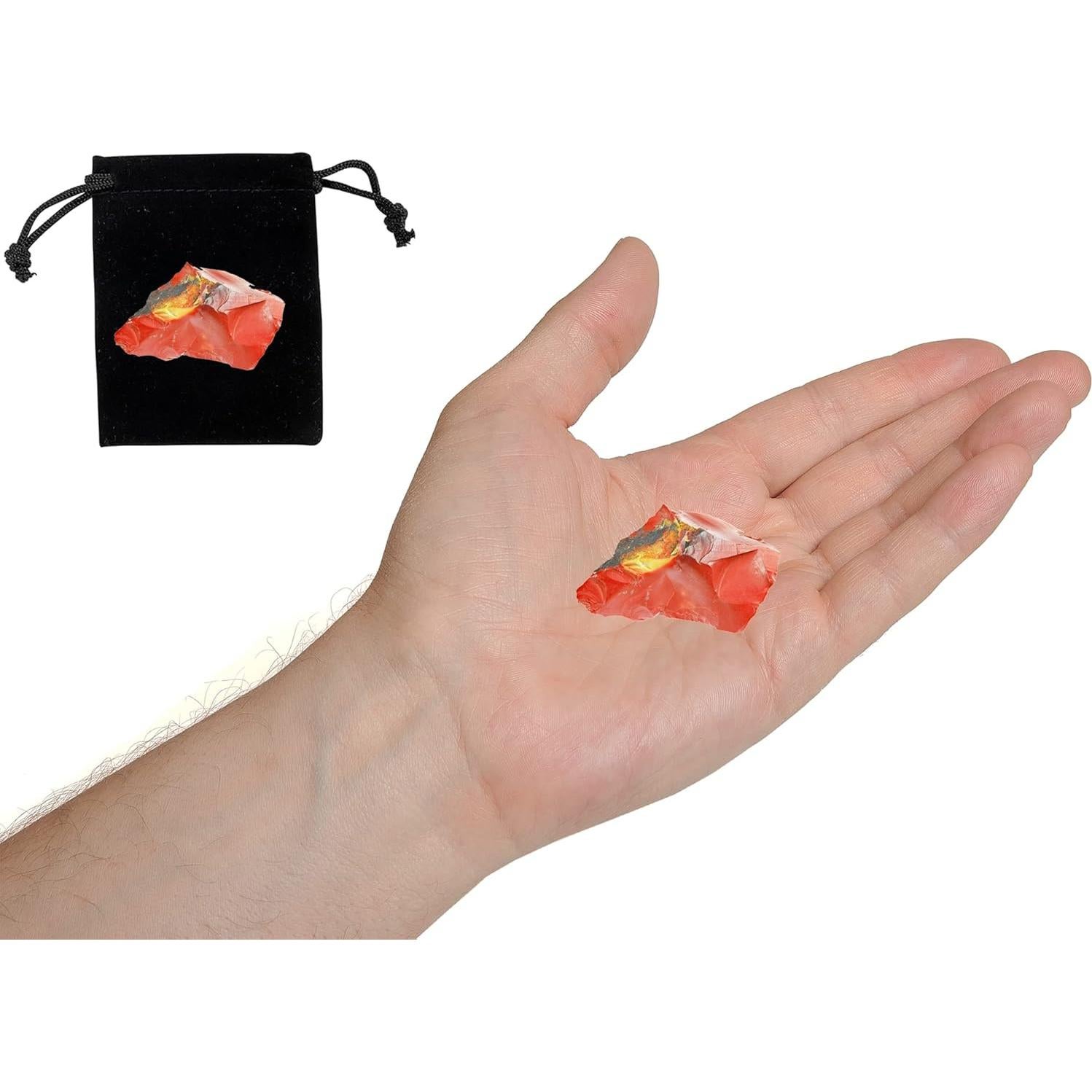 Cristales de Jaspe Rojo Crudos 3-5 cm Erliway - Piedras Naturales