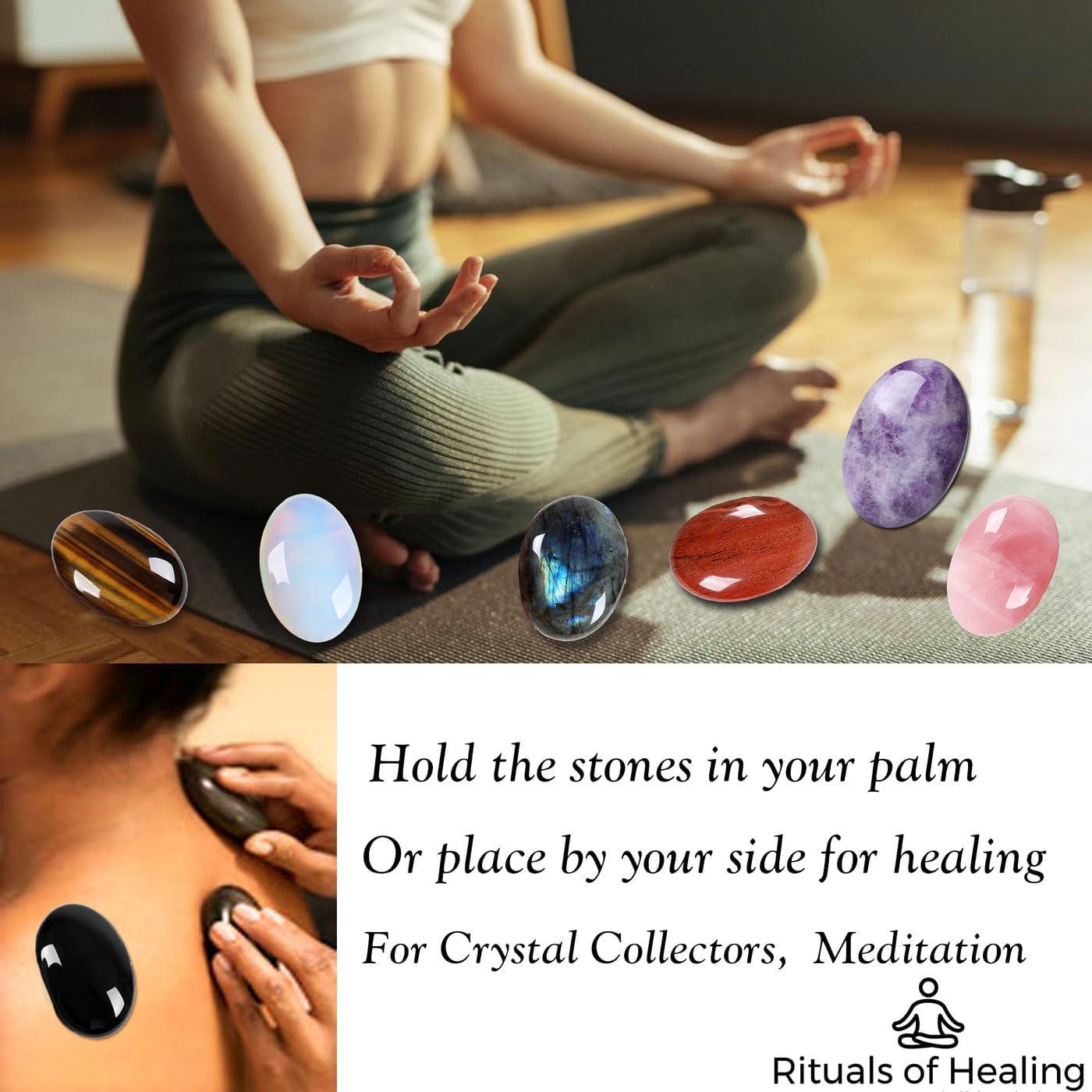 Piedra de Palma Jaspe Rojo MAIBAOTA 6 cm Sanación Energética