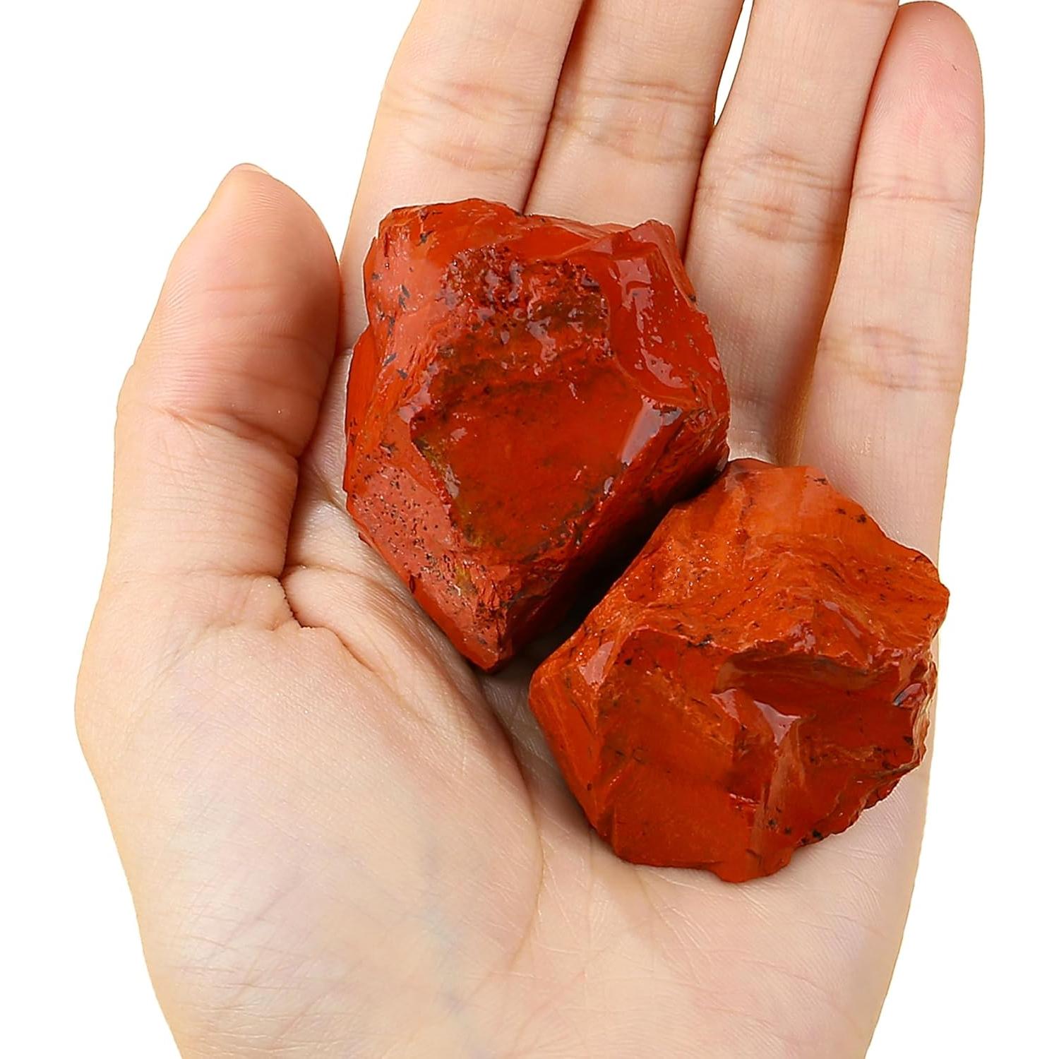 Piedra Cruda Jaspe Rojo YATOJUZI 4.6-5.6 cm Cristales Sanadores