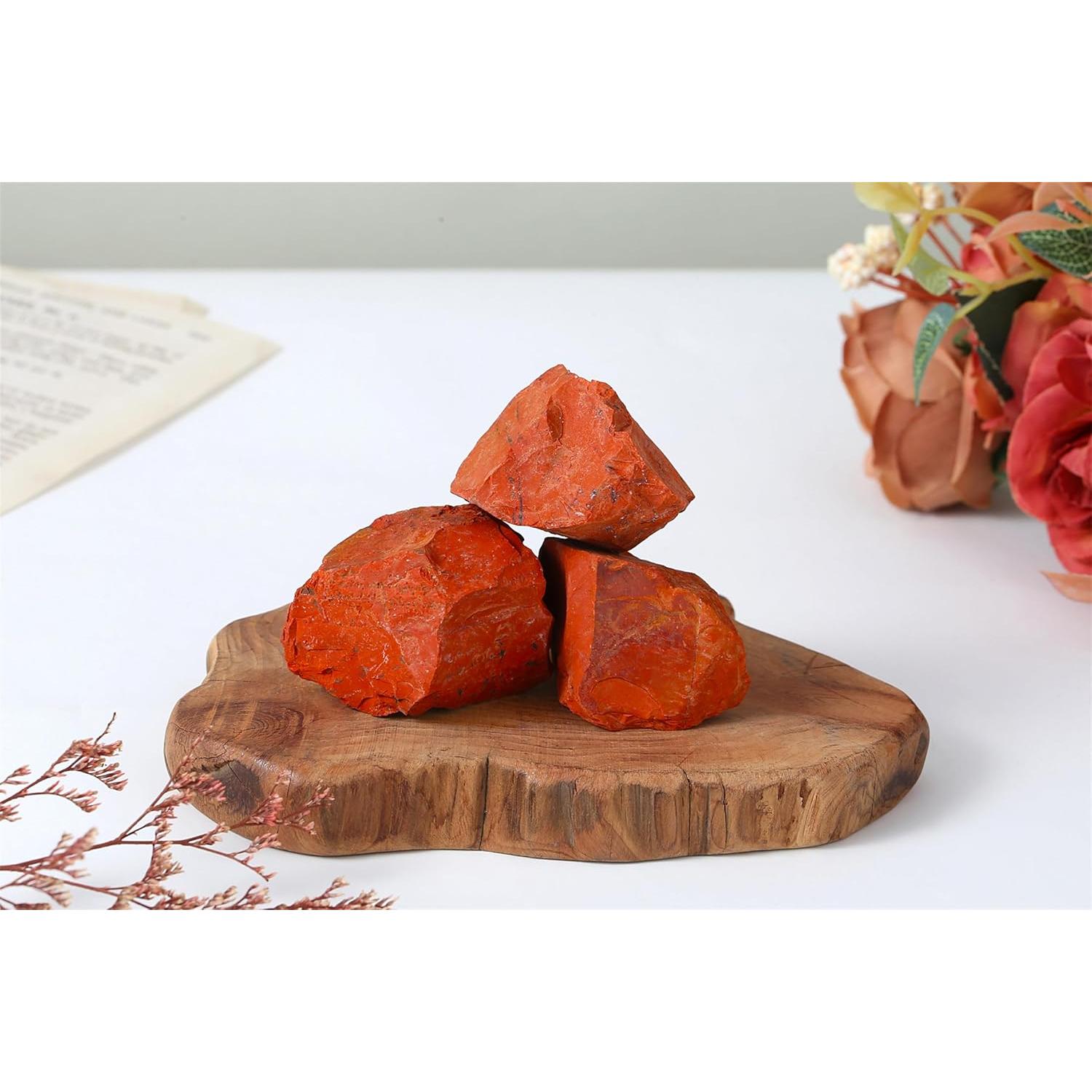 Piedra Cruda Jaspe Rojo YATOJUZI 4.6-5.6 cm Cristales Sanadores