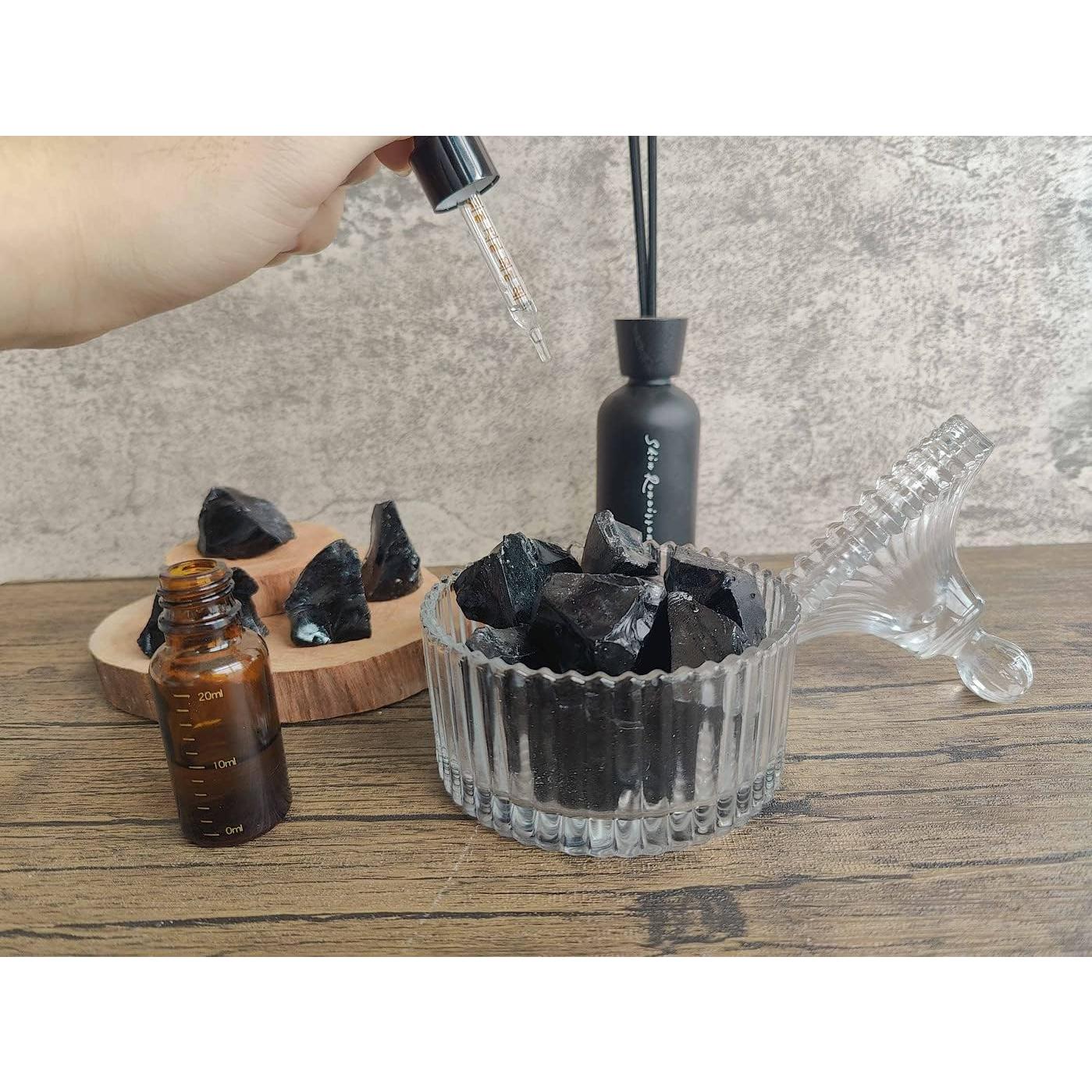 Cristales de Obsidiana Negra MAIBAOTA 200g para Sanación