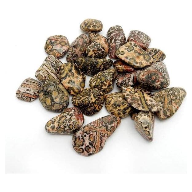 Piedra Jaspe Leopardo Pachamama Essentials 20-25mm - 5 Unidades