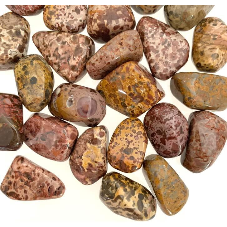 Piedra Jaspe Leopardo Pachamama Essentials 20-25mm - 5 Unidades