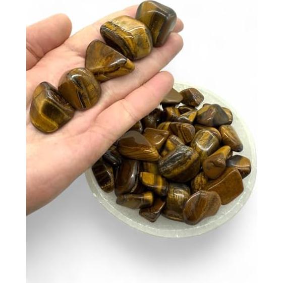 Ojo de Tigre Dorado Pulido 20-25mm - Piedra Sanadora Chakra