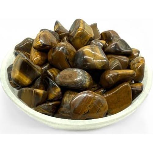 Ojo de Tigre Dorado Pulido 20-25mm - Piedra Sanadora Chakra