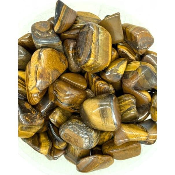 Ojo de Tigre Dorado Pulido 20-25mm - Piedra Sanadora Chakra