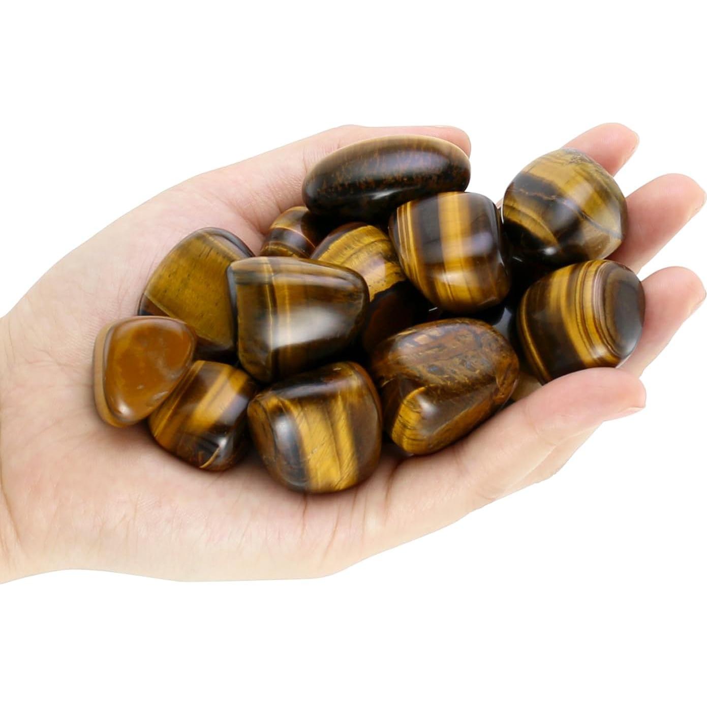 Piedra Ojo de Tigre Pulida 0.23KG - Cristales Naturales para Meditación