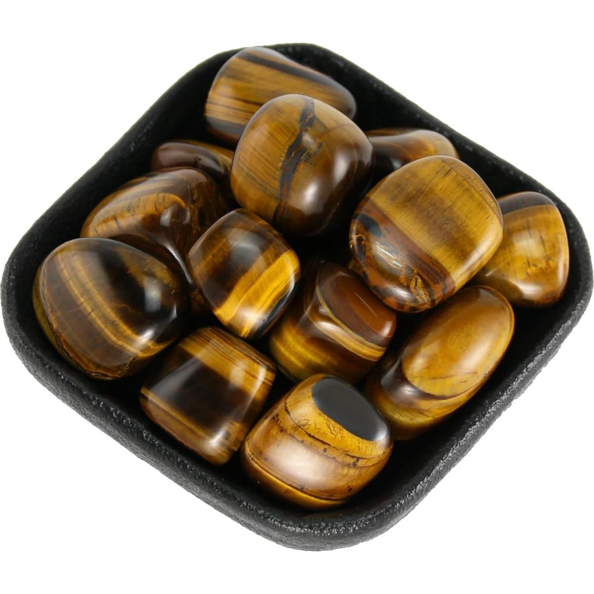 Piedra Ojo de Tigre Pulida 0.23KG - Cristales Naturales para Meditación