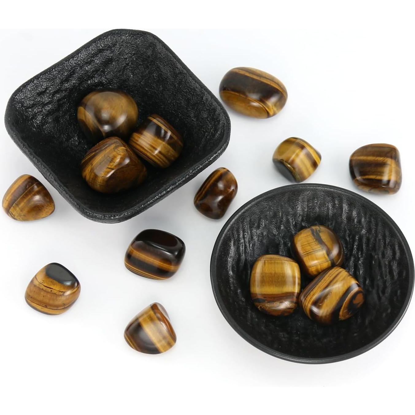 Piedra Ojo de Tigre Pulida 0.23KG - Cristales Naturales para Meditación