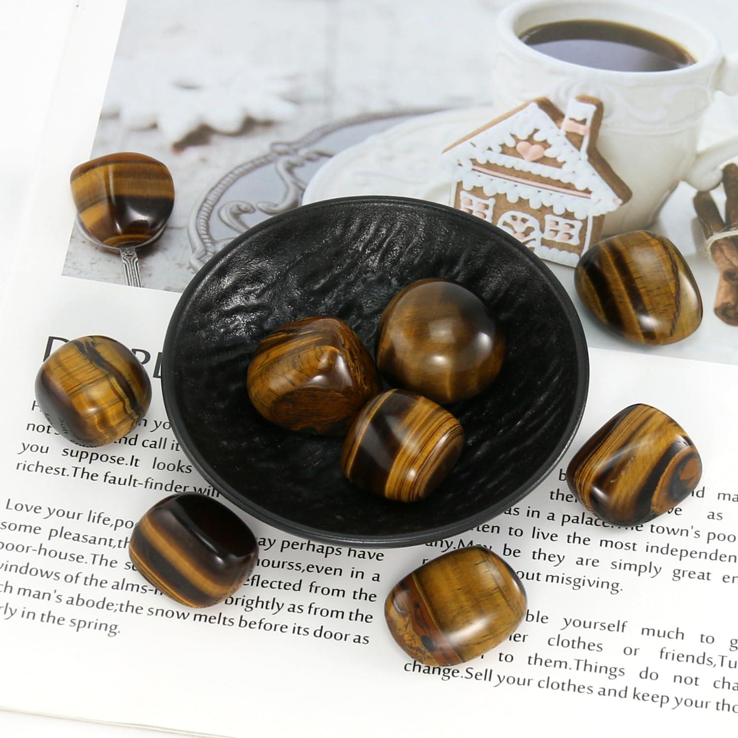 Piedra Ojo de Tigre Pulida 0.23KG - Cristales Naturales para Meditación