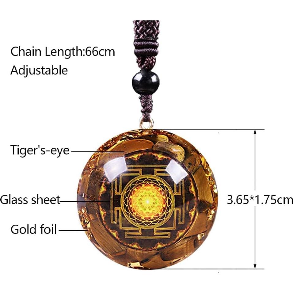 Colgante de Orgonita Day Day Up Ojo de Tigre 3.6cm