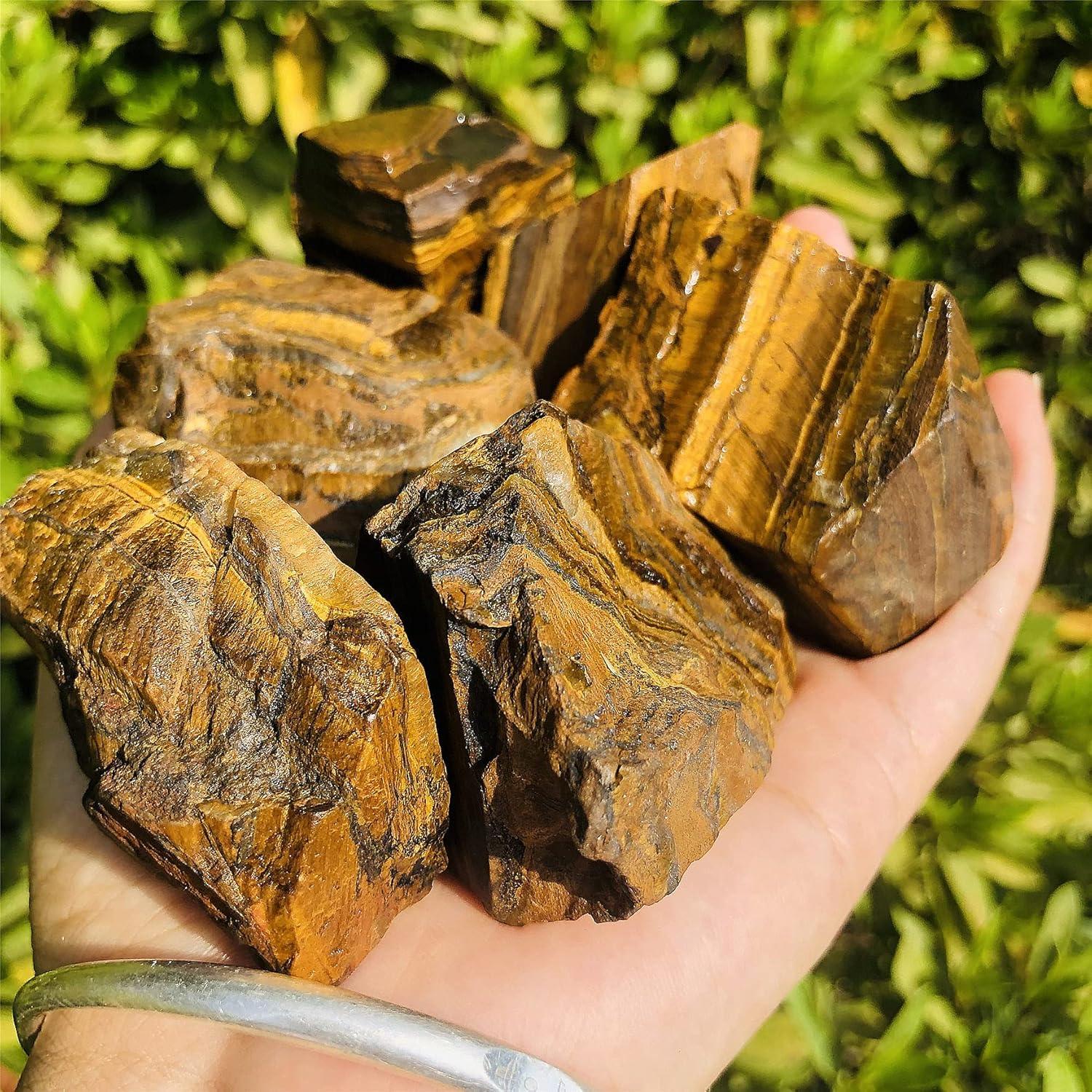 Piedra Ojo de Tigre Natural Cruda 1Lb Zenkeeper - Sanación