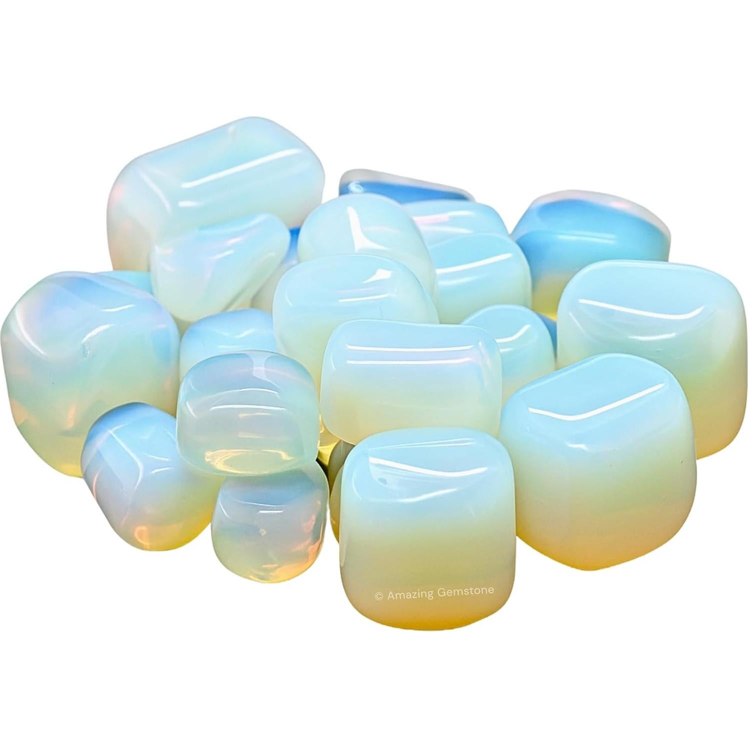 Piedras de Sanación Pulidas Ópalita 28.35 g - Bienestar Energético
