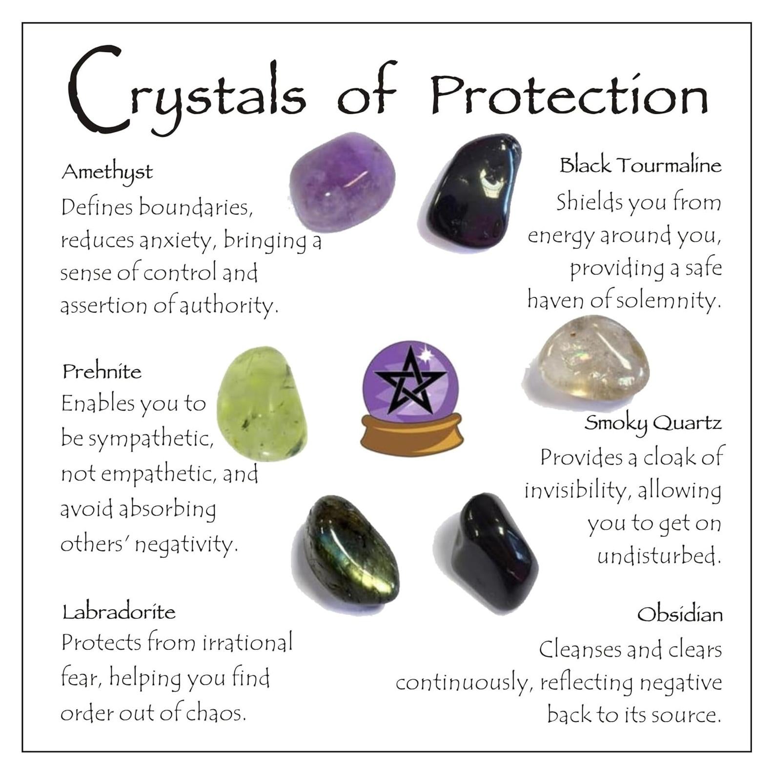 Juego de Cristales de Protección Ukodnus - 6 Piedras Sanadoras