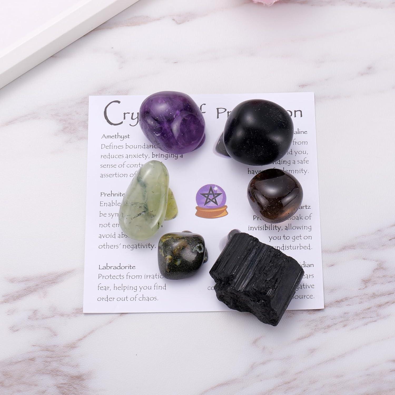 Juego de Cristales de Protección Ukodnus - 6 Piedras Sanadoras