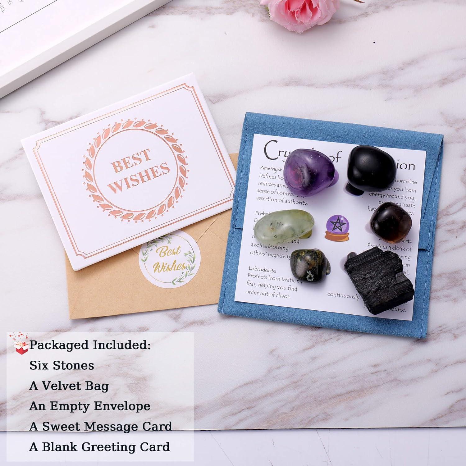 Juego de Cristales de Protección Ukodnus - 6 Piedras Sanadoras