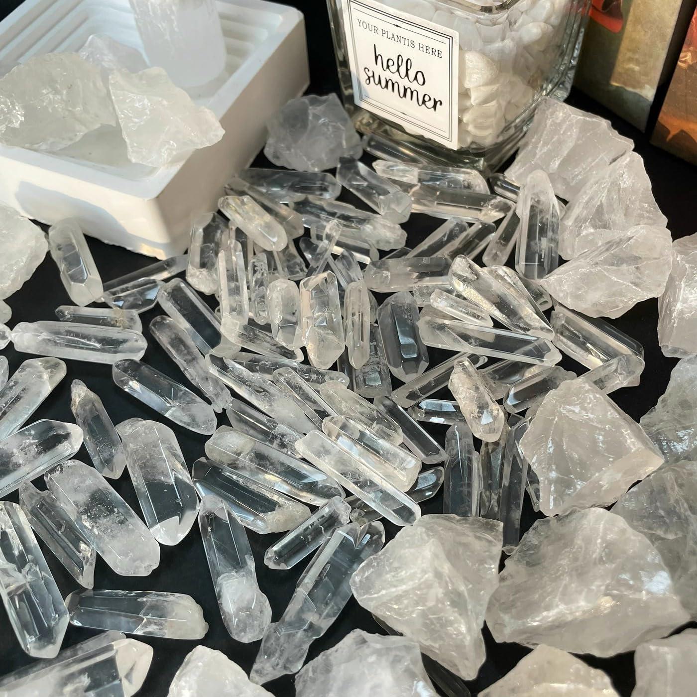 Puntos de Cuarzo Claro Irregulares DUQGUHO 1-3 cm 100 g