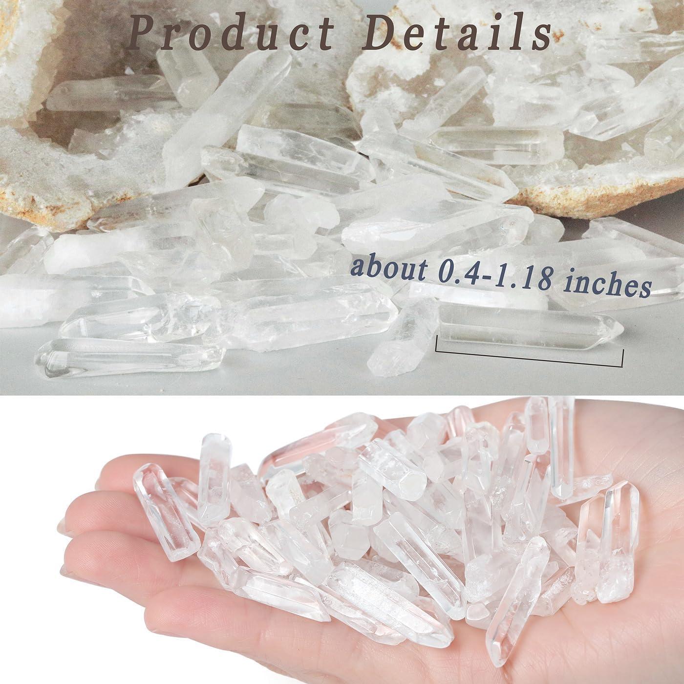 Puntos de Cuarzo Claro Irregulares DUQGUHO 1-3 cm 100 g