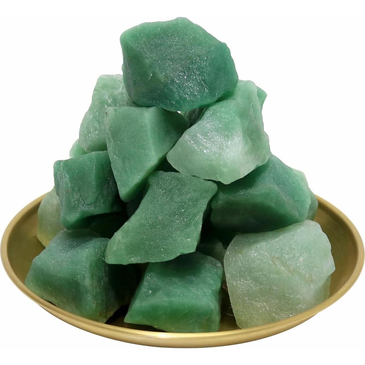 Cristales de Aventurina Verde Crudos 0.45 kg - Sanación Natural