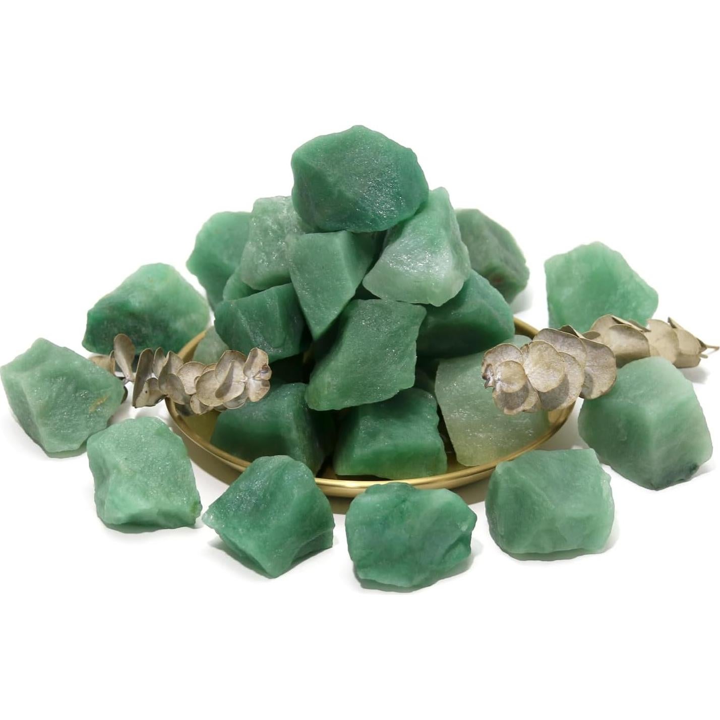 Cristales de Aventurina Verde Crudos 0.45 kg - Sanación Natural