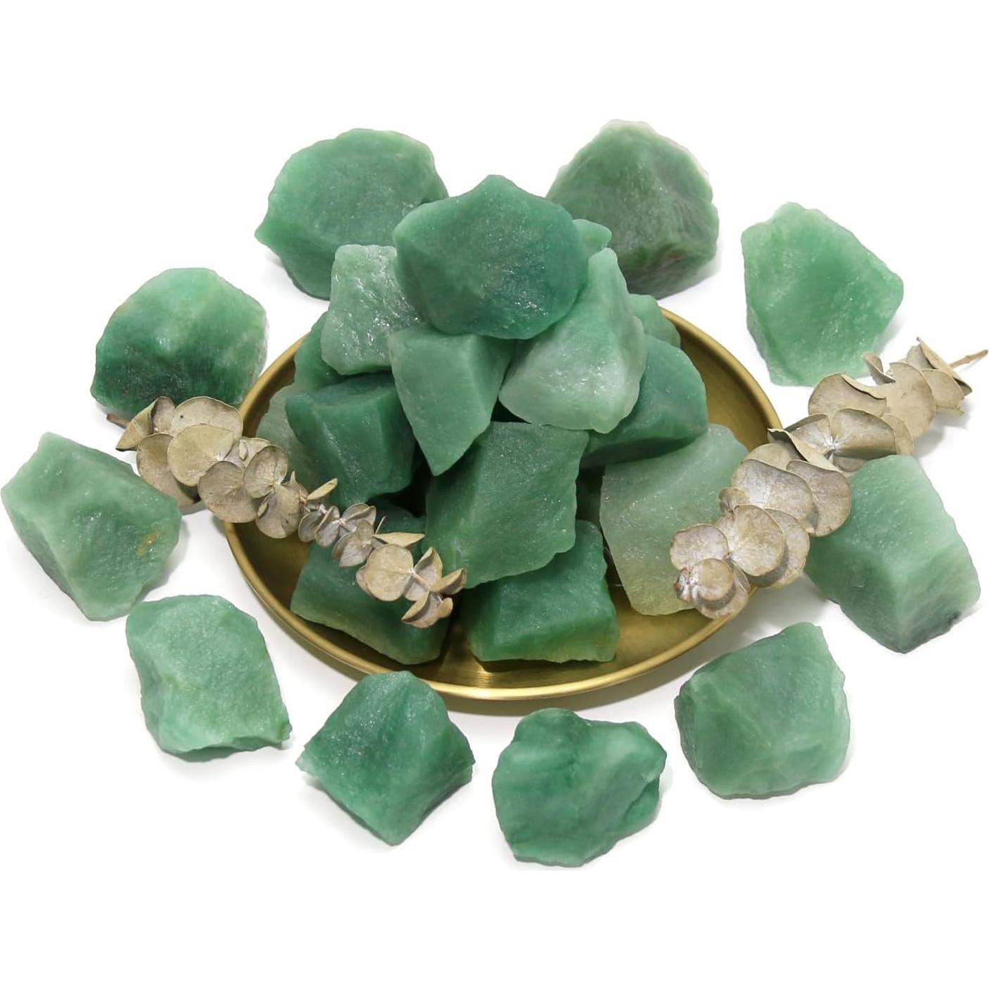 Cristales de Aventurina Verde Crudos 0.45 kg - Sanación Natural