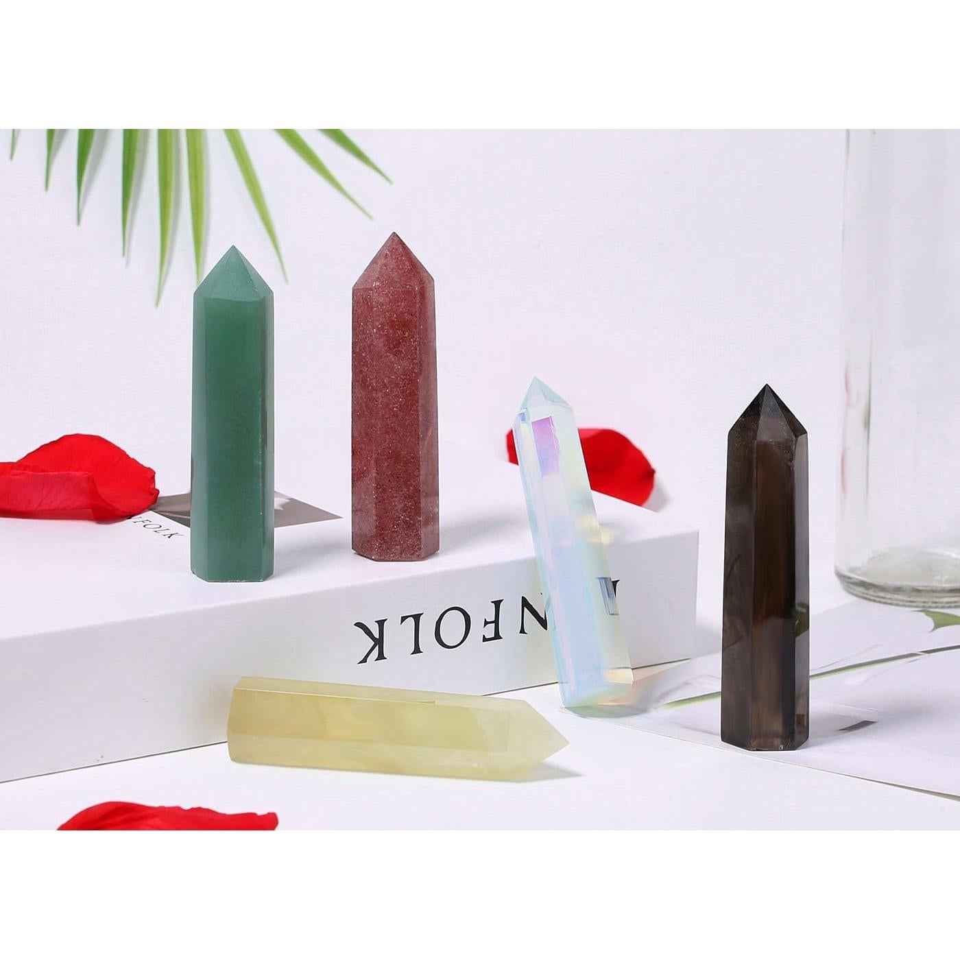 Varita de Cristal Aventurina Verde Laidanla 10.16 cm Pulida